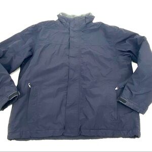 Lands End classic Squall jacket navy blue sz L